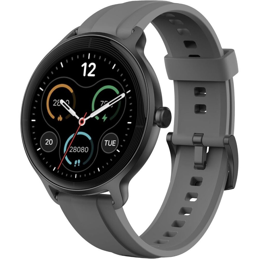 ⚡Jet Black Smart Watch for Men Women Sleep Monitor Compatible with Android iOS